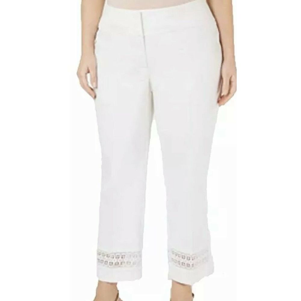 Alfani Women Lacl Pants Stretch White V018